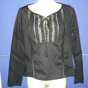 Cynthia Steffe Top Size XS Black Lace Accents